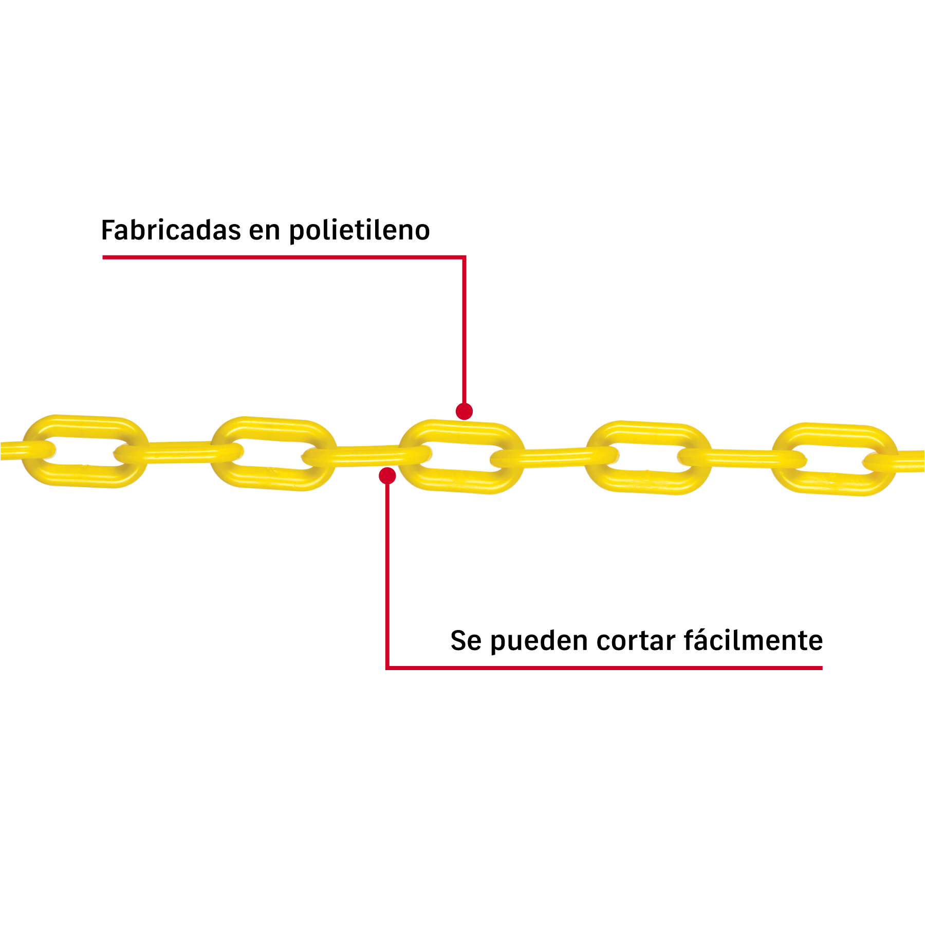 Cadena plástica, por bolsa con 5 metros - Image 3