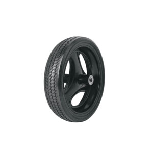 Llanta completa imponchable 13-1/2", incluye eje y baleros