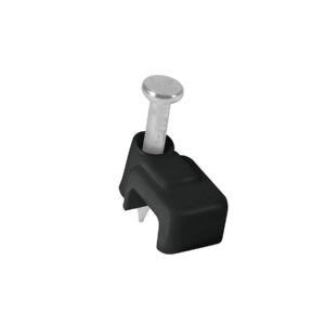 Grapas para cable plano 20pz negras