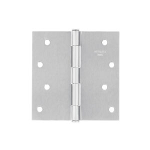 Bisagra cuadrada, acero satinado, cabeza plana, BASIC