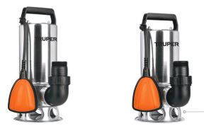 Bomba sumergible acero inoxidable, agua sucia, TRUPER