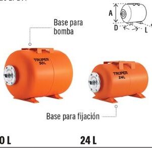 Tanque hidroneumático horizontal, TRUPER