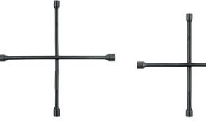 Llave de cruz, acabado negro mate, PRETUL