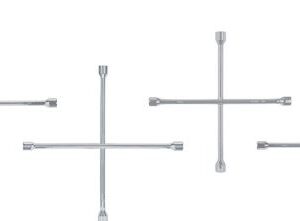 Llave de cruz pulida y cromada, TRUPER