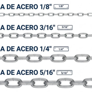 Cadena galvanizada, por bolsa