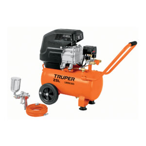 Kit compresor 25L, manguera y pistola grav, 127 V, TRUPER