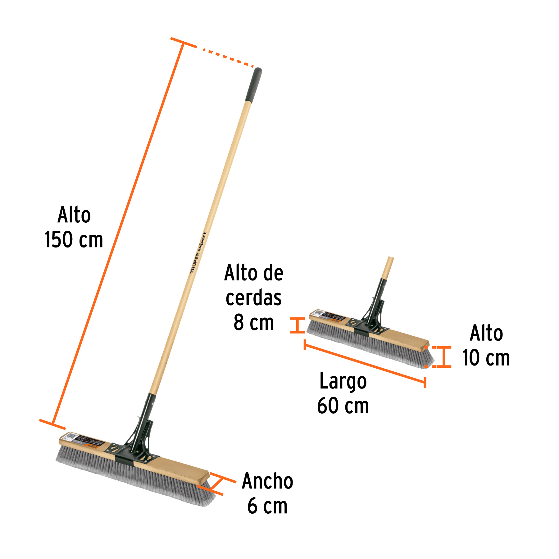 Cepillo industrial, superficies lisas, cerdas PE, EXPERT - Image 3