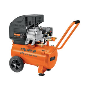 Compresor lubricado, 25 L, 3HP, horizontal, 127 V, TRUPER