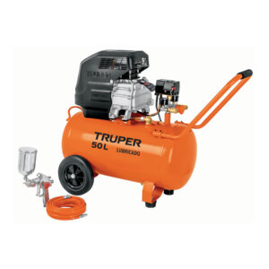 Kit compresor 50L, manguera y pistola grav, 127 V, TRUPER