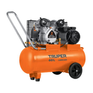 Compresor lubricado, de banda, 60 L, 4HP, hor, 127V, TRUPER