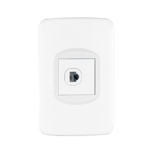 Placa armada 1 toma para teléfono