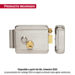 Cerradura electromecánica con botón, HERMEX